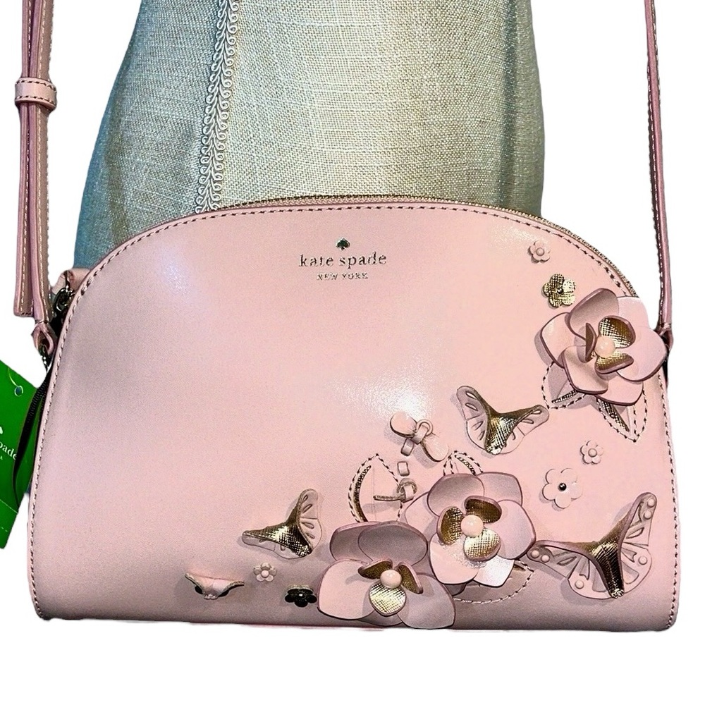 NWT! kate spade Tori Laurel Way Embellished Dome Satchel in Light Pink